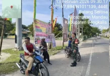 Babinsa Mandau Serka Junaidi Sosialisasikan Nilai Pancasila